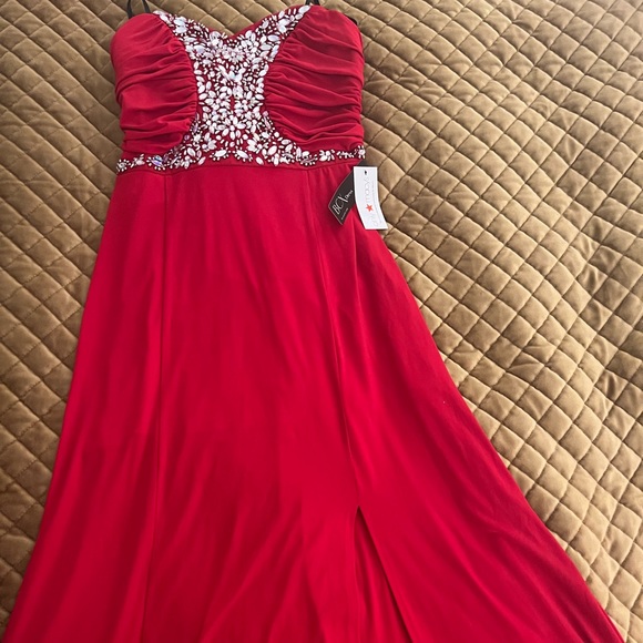 Cherry Red BCZ Gown - Picture 1 of 4